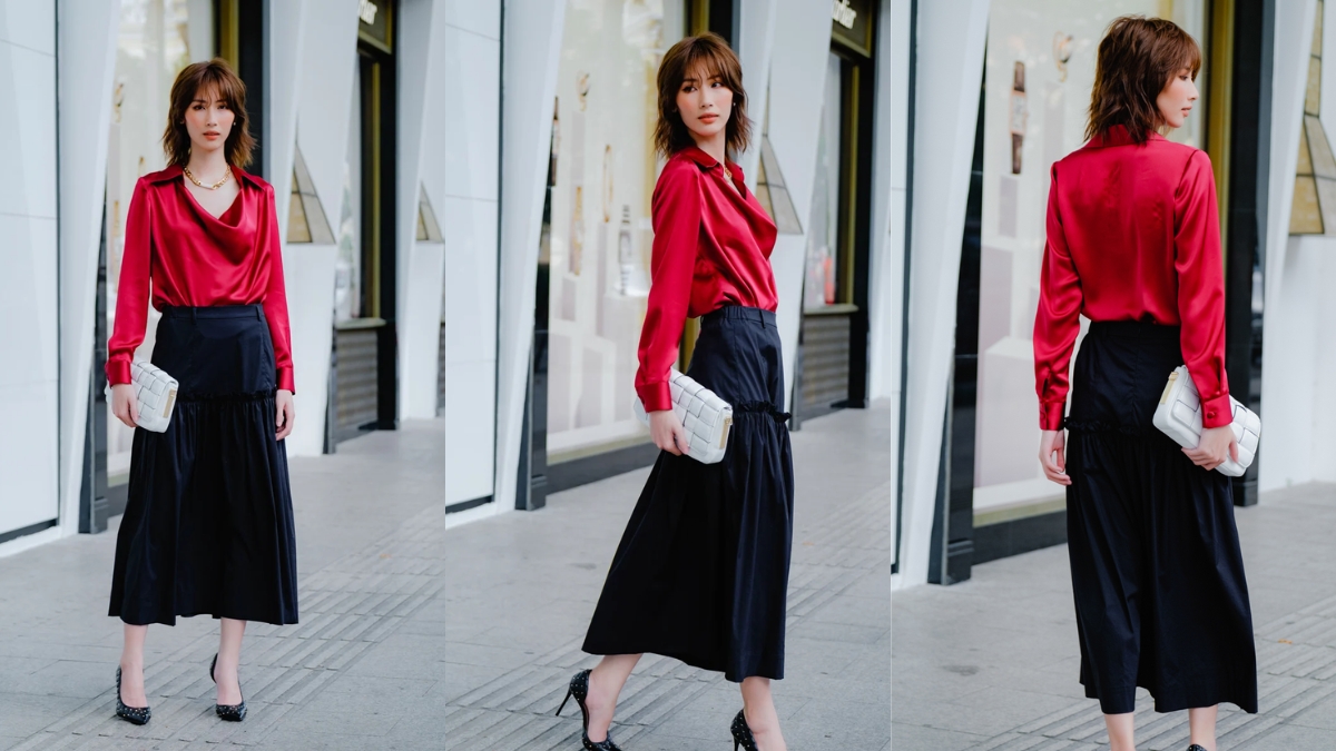 Chân Váy Len Mặc Với Áo Gì? 15+ Cách Phối Đồ Sành Điệu 4 cách phối chân váy dài