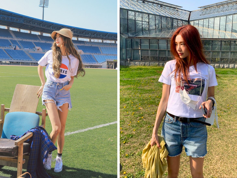 phối đồ style hàn quốc nữ mùa hè