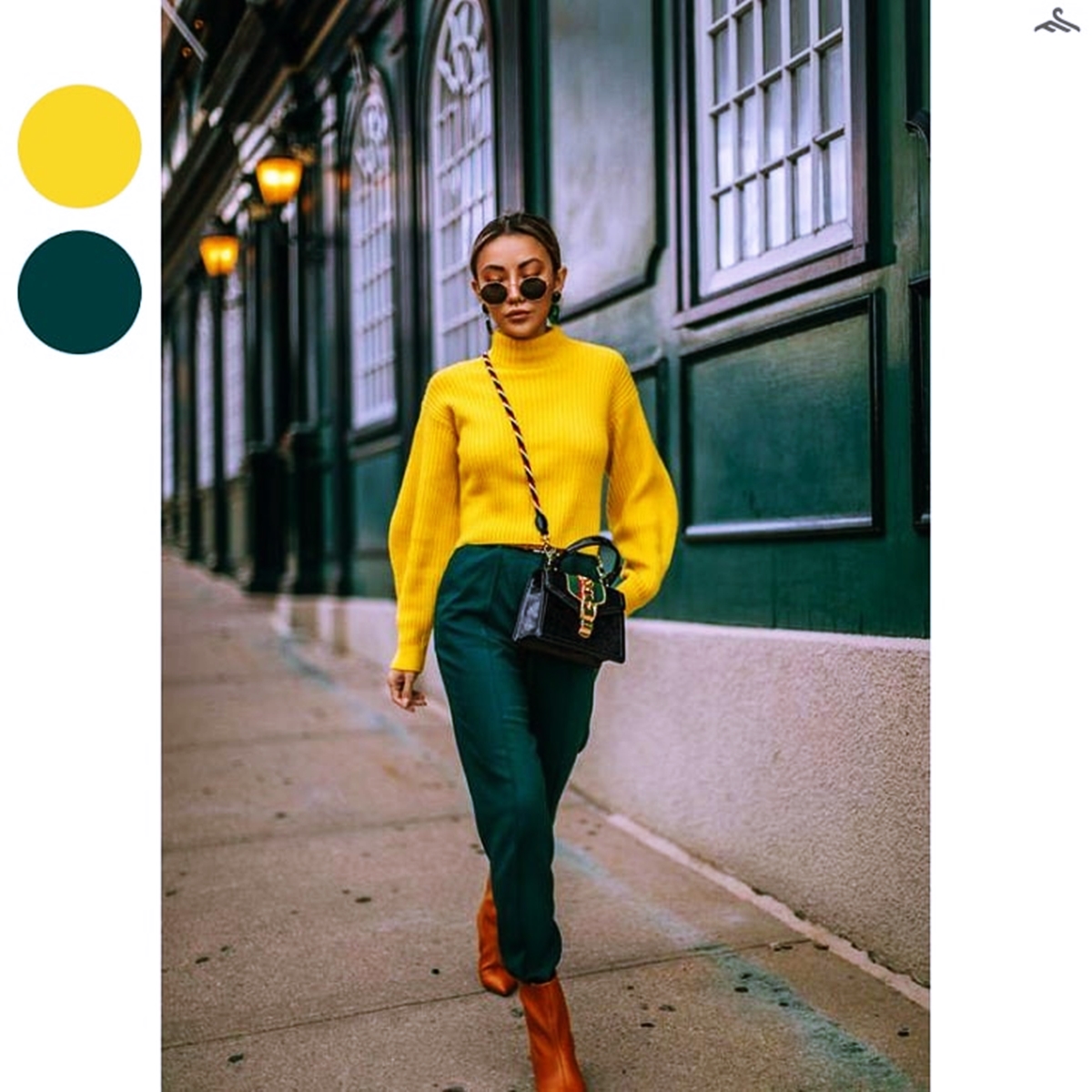 Áo xanh cổ vịt mặc với quần màu gì