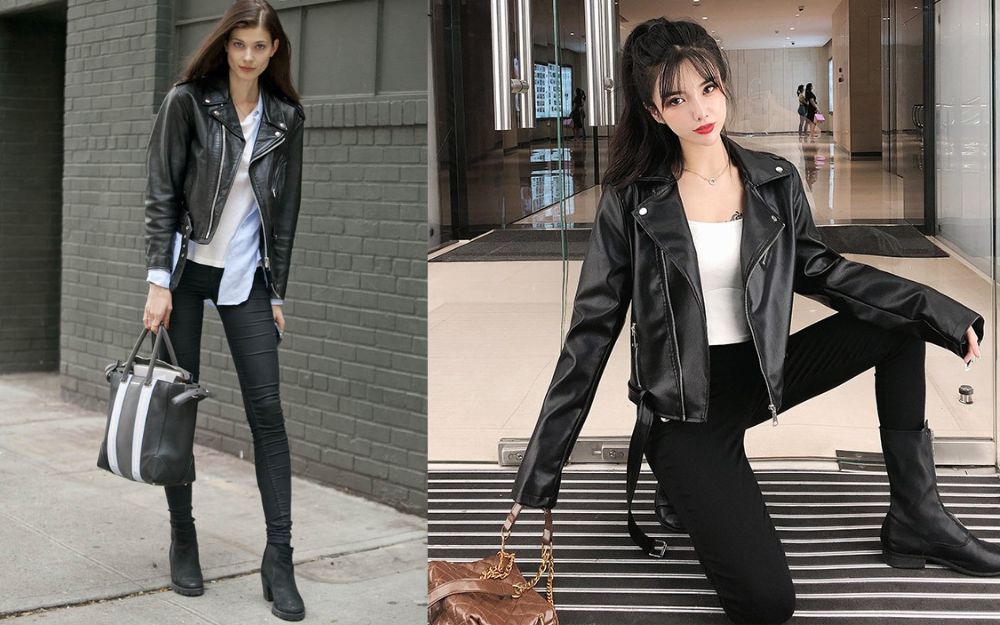 phối đồ với quần jean ôm đi làm