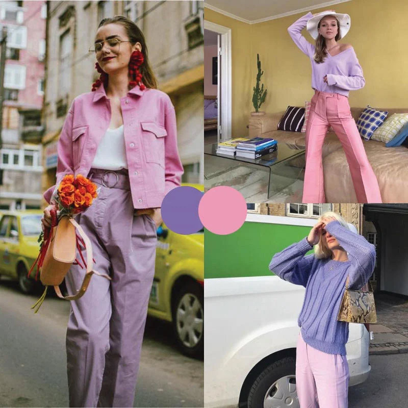 Cách phối đồ màu hồng monochrome