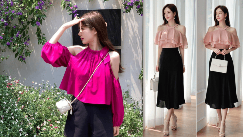 ao hong phoi voi quan mau gi nu 2501