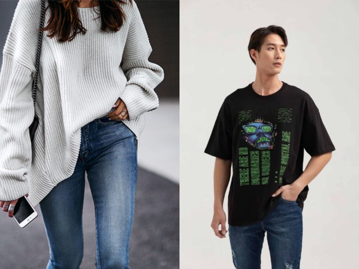 Áo sơ mi form oversize nữ