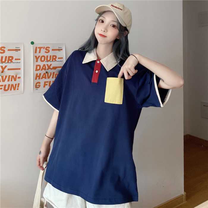 Áo polo nữ form rộng chính hãng