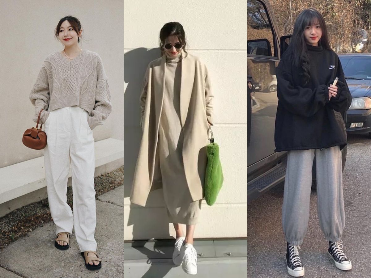 25+ Cách Phối Đồ Với Áo Len Sành Điệu Cho Mọi Vóc Dáng 7 Mặc áo len bên ngoài váy