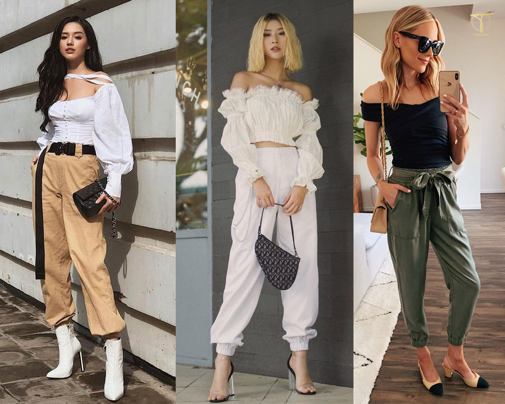 10+ Cách Phối Đồ Với Áo Trễ Vai Tay Dài Sang Chảnh 2 Mix đồ với áo trễ vai tay dài