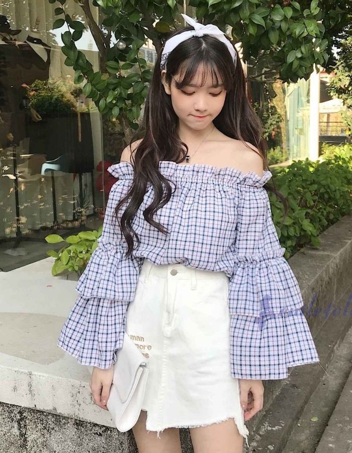 Cách phối đồ với chân váy ngắn chữ a công sở