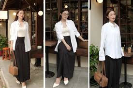 10+ Cách Mix Váy 2 Dây Với Áo Sơ Mi Chuẩn Fashionista 3 Cách mix váy 2 dây với áo sơ mi màu pastel