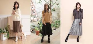 phối đồ với chân váy xếp ly ngắn