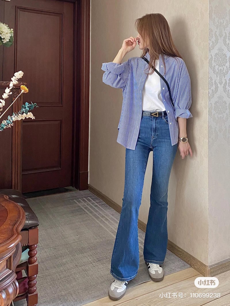 Quần ống rộng đi giày gì mùa đông