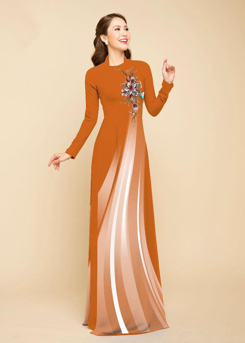 Áo dài màu cam phối quần màu gì? 10+ gợi ý từ Cocolu 4 Áo dài màu cam đất phối quần màu gì hợp nhất