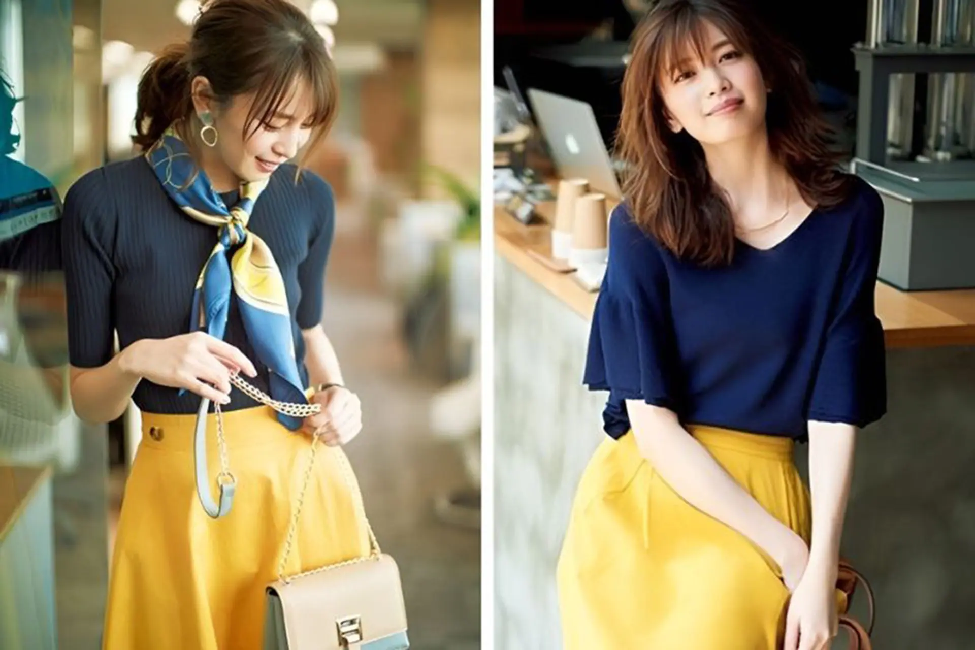 Màu Vàng Chanh Phối Với Màu Gì? 10+ Gợi Ý Phối Đồ Sành Điệu 2 Màu vàng chanh phối với màu gì