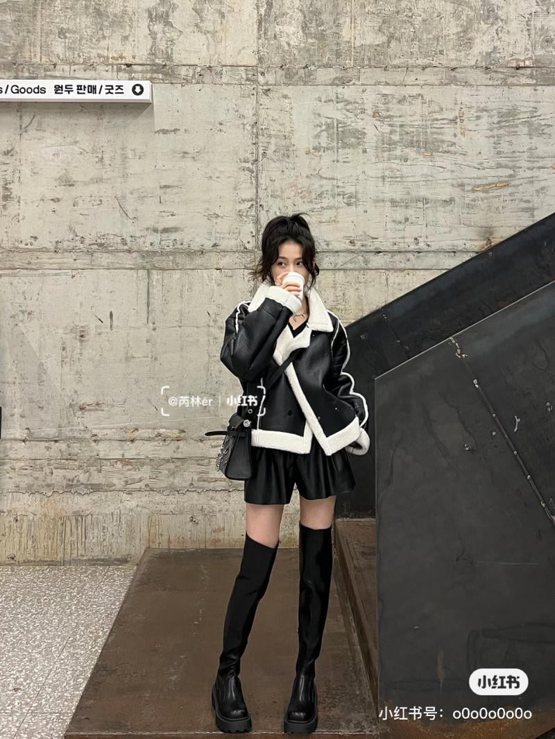 Phối đồ với giày boot nữ cổ cao