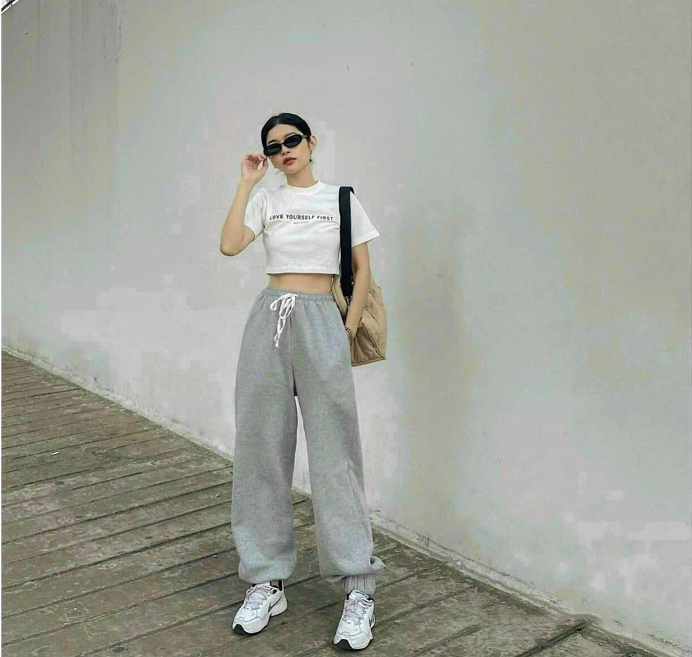 15+ Cách Phối Áo Croptop Với Quần Ống Rộng Hack Dáng 3 phối áo croptop với quần jean ống rộng