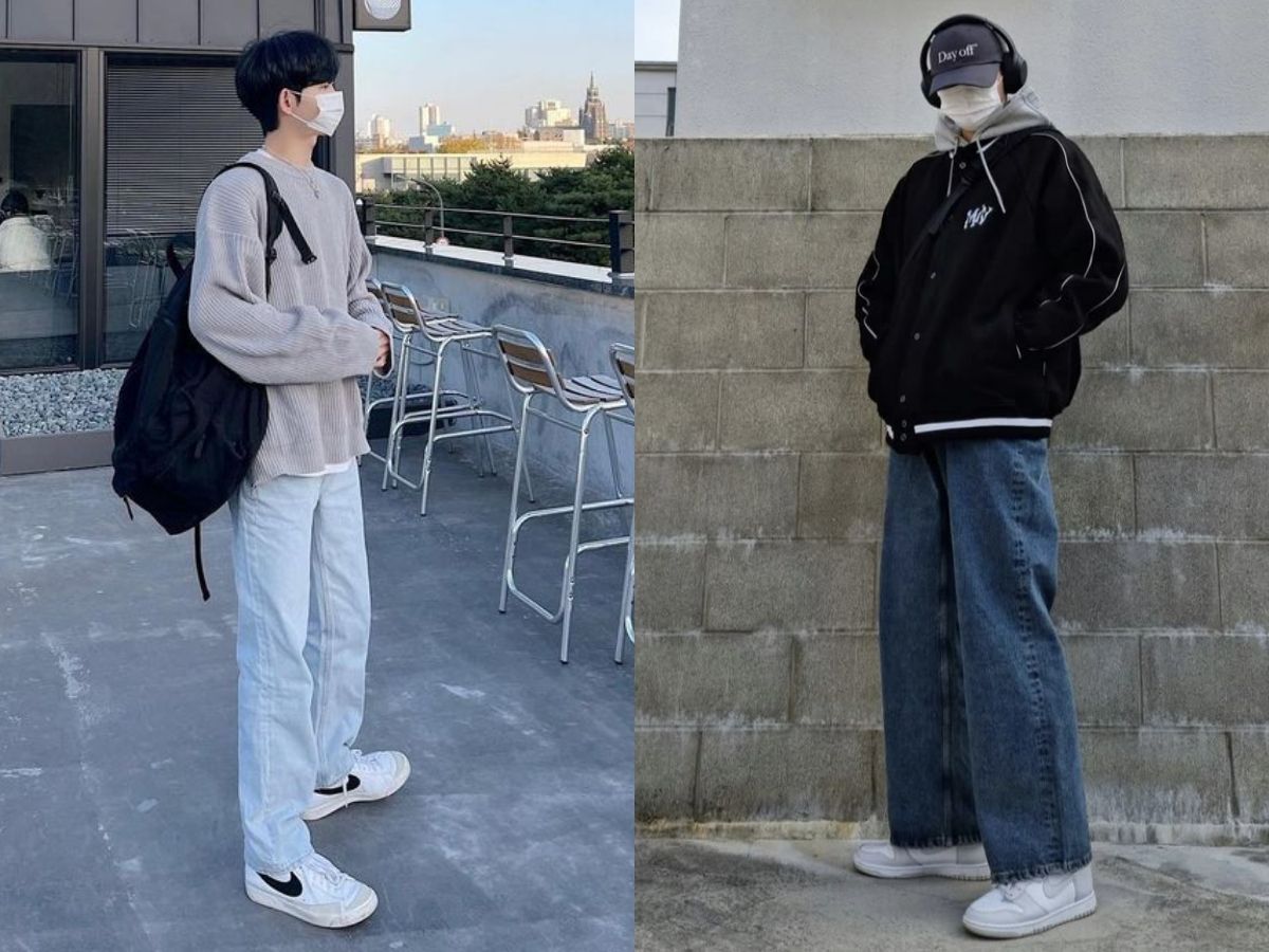 7+ Cách Phối Quần Jean Ống Rộng Cho Người Lùn Hack Dáng 2 Phối quần jean ống rộng cho người có chiều cao khiêm tốn