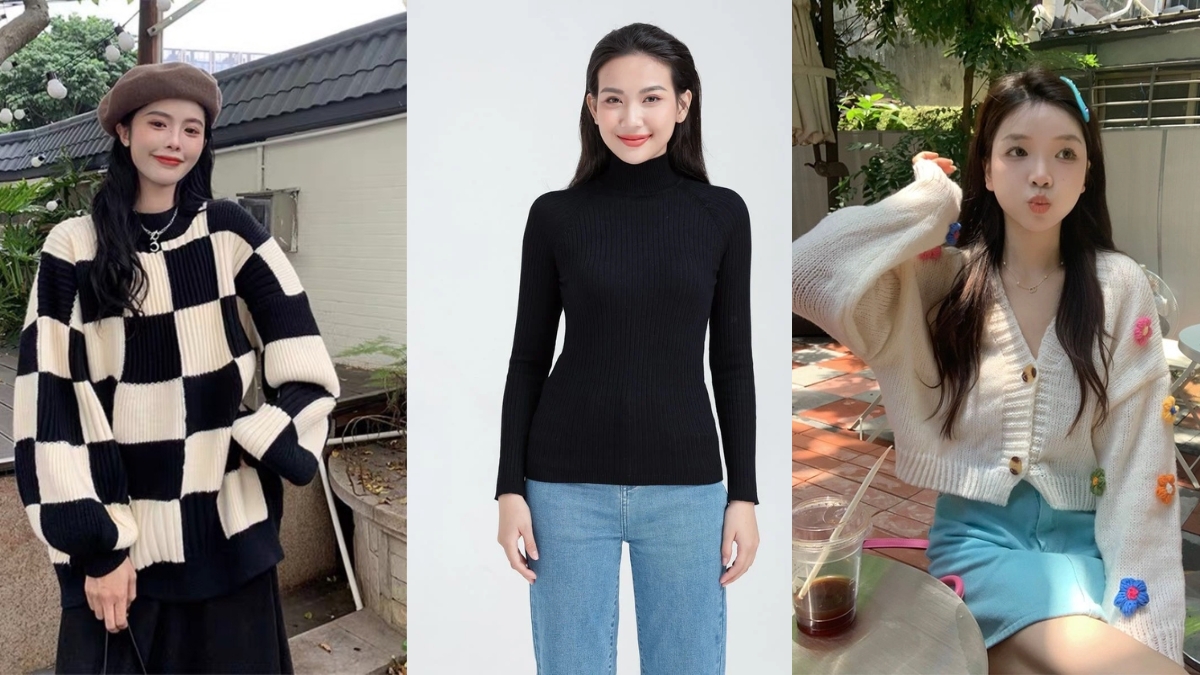15+ Cách Phối Áo Len Với Sơ Mi Thanh Lịch và Sành Điệu 5 Cách phối đồ với áo len nữ