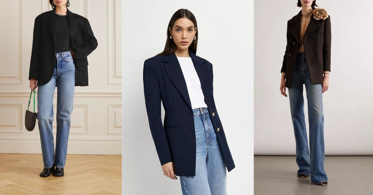 10+ Cách Phối Áo Vest Với Quần Jean Nữ Sành Điệu 5 Cách phối áo vest với quần jean nữ ống rộng