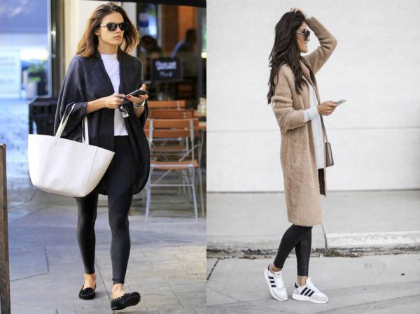 Tất tần tật cách phối đồ với quần legging sành điệu 3 Phối đồ với quần legging mùa đông