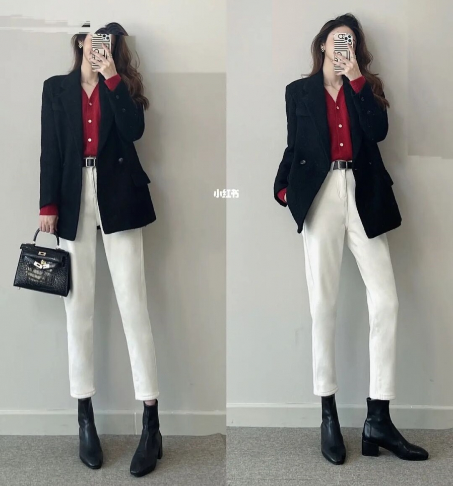 Cách phối đồ với quần jean trắng nữ đơn giản