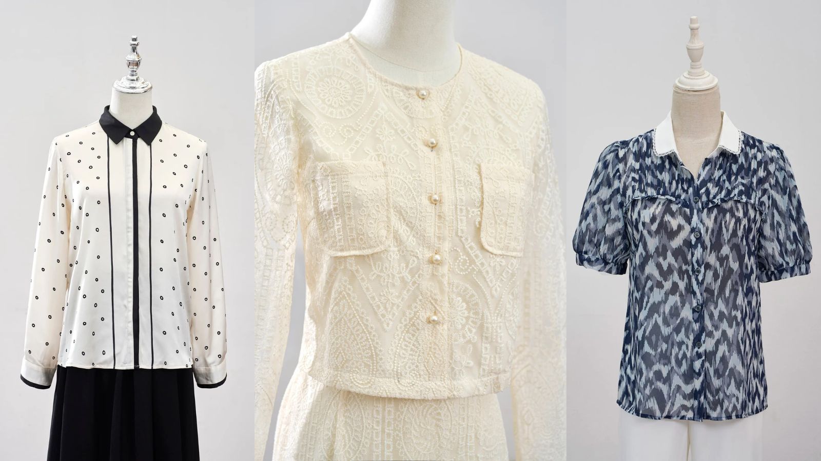 Phối áo sơ mi với chân váy cho người béo