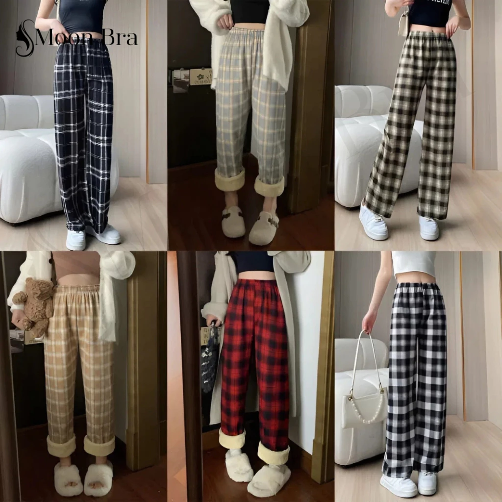 Quần nỉ nữ ống rộng Cocolu thời trang