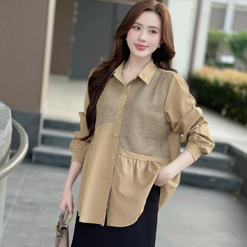 3 Mẫu Áo Sơ Mi Công Sở Nữ Cocolu Cao Cấp, Thanh Lịch 9 áo sơ mi công sở nữ chất liệu cao cấp