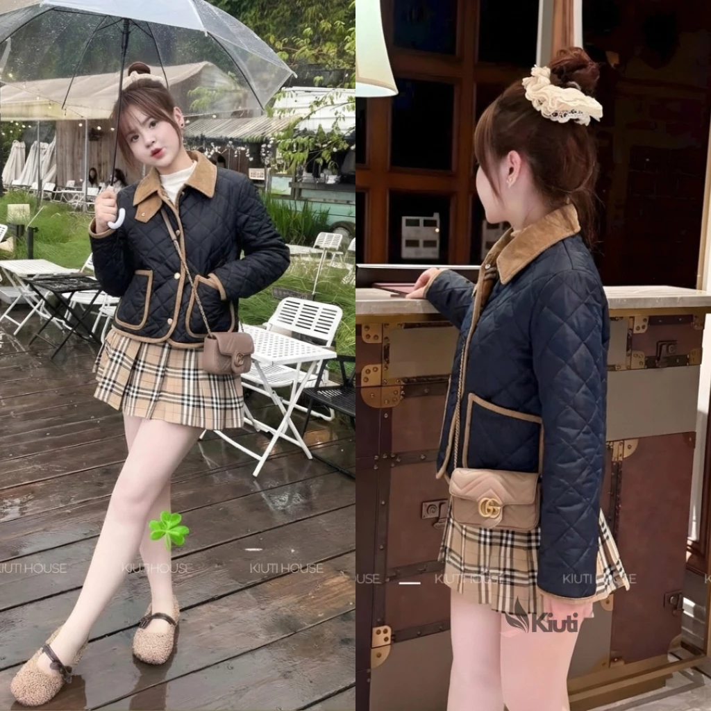 áo phao nữ dáng ngắn quảng châu