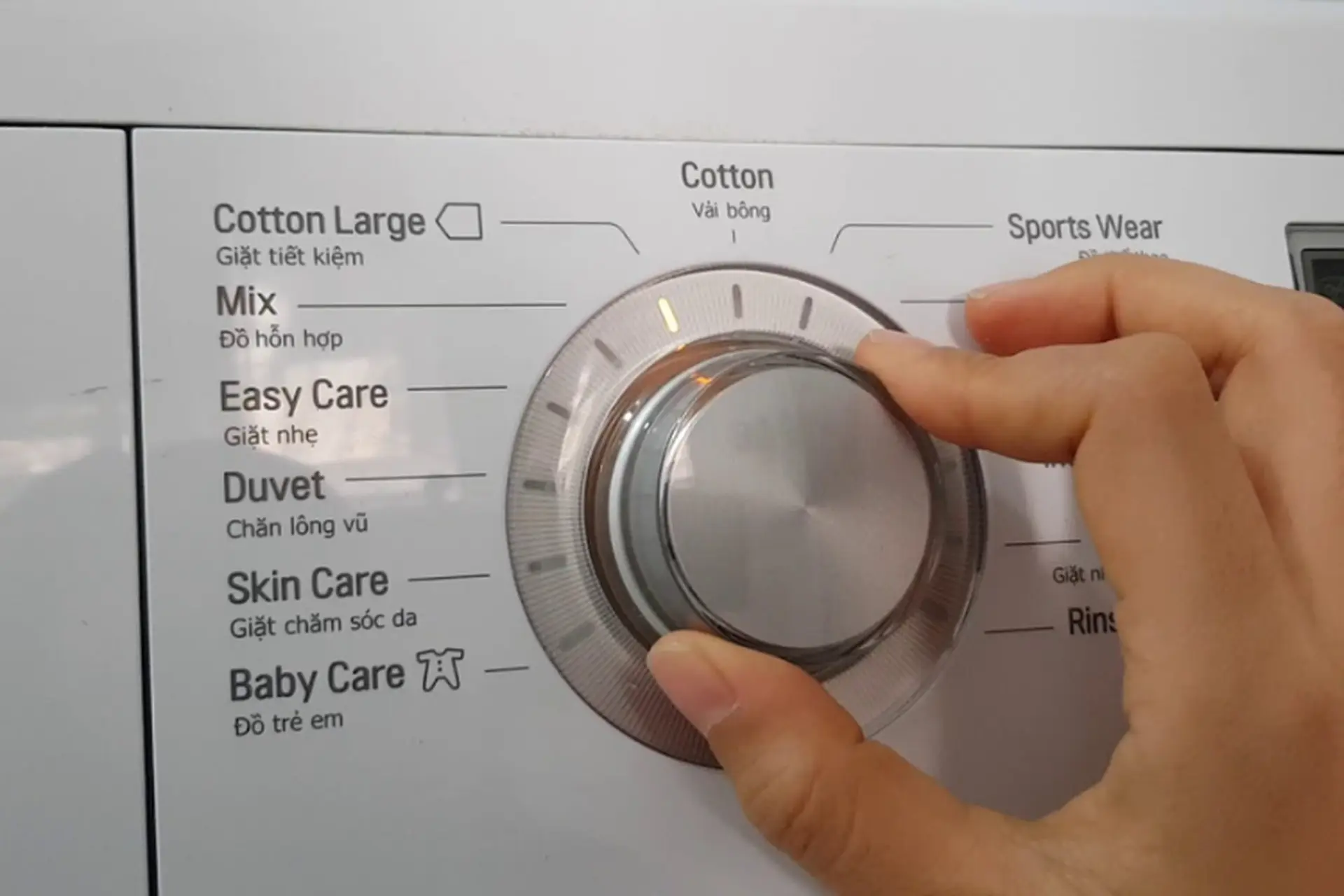 Các chế độ của máy giặt