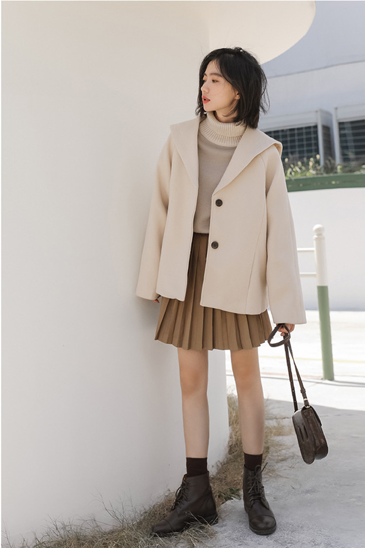 Mix đồ với áo len cổ lọ nữ