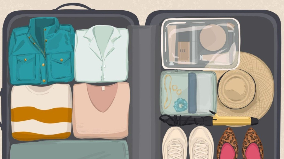 Cách xếp quần áo vào vali không bị nhăn