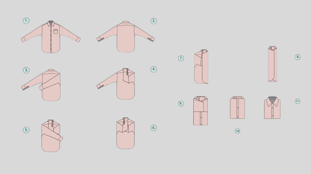 Cách gấp quần áo đi du lịch không bị nhăn