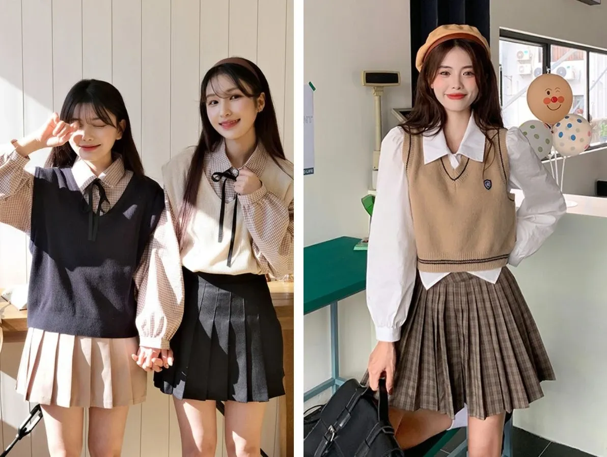 Bật Mí 15+ Cách Phối Đồ Với Áo Gile Nữ Sành Điệu 4 Phối đồ với áo gile nữ và quần ống rộng