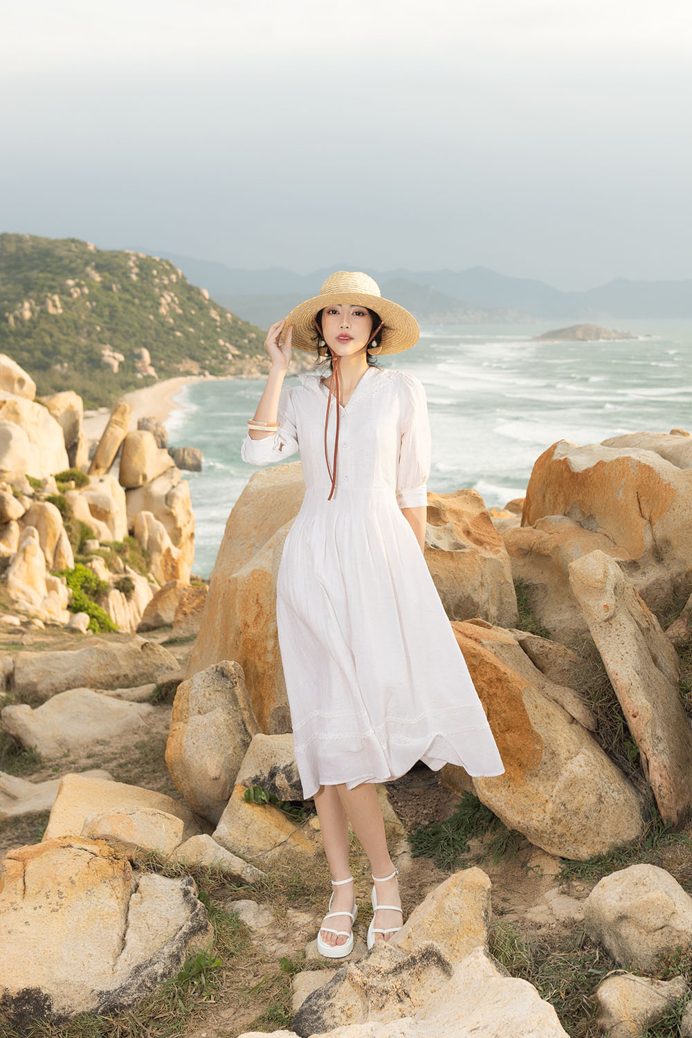 đầm maxi đi biển đẹp thướt tha