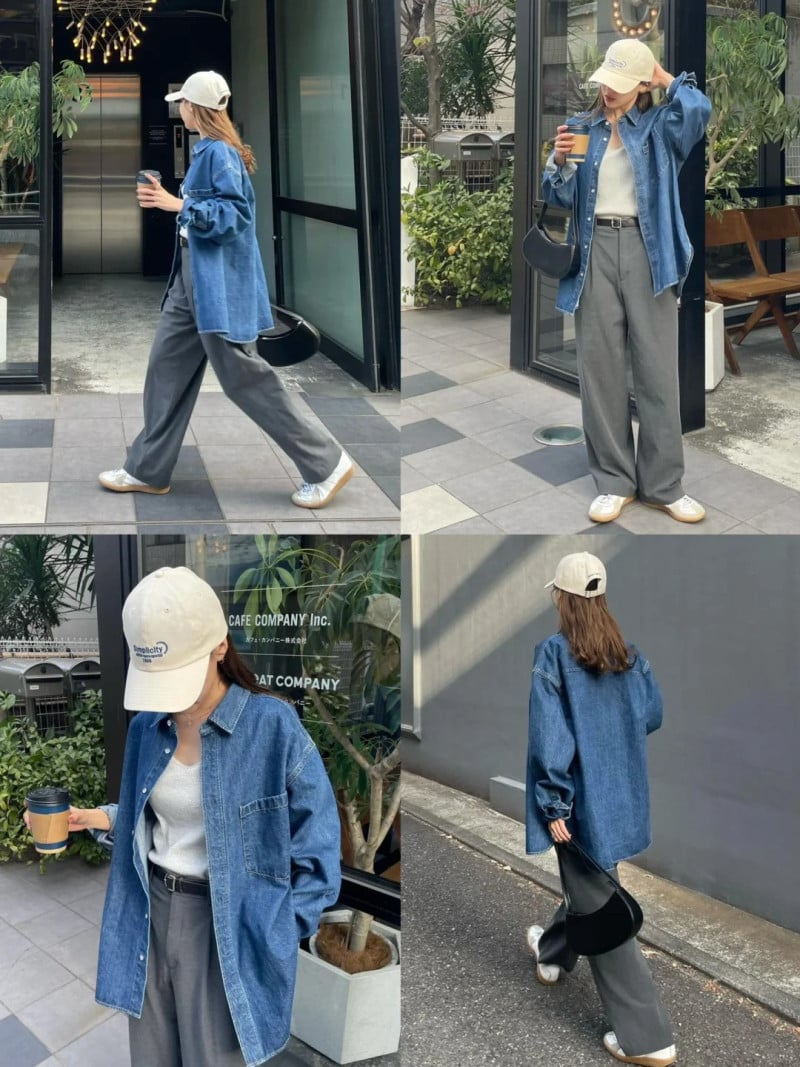 Phối đồ với áo sơ mi jean nữ