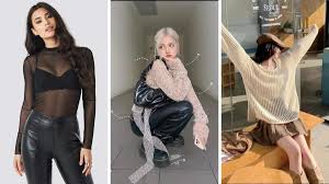 Phối đồ với áo lưới đen cá tính