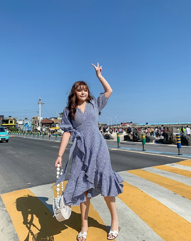 Váy đi biển cho người béo dáng chữ A