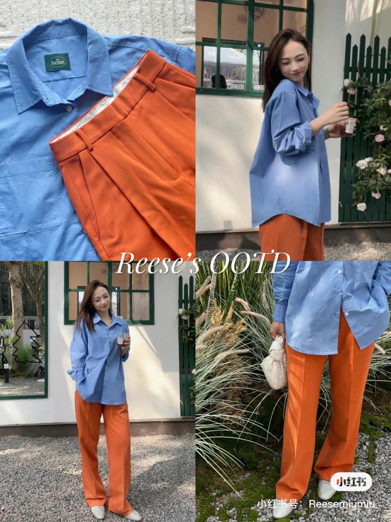 Cách phối đồ với váy màu cam