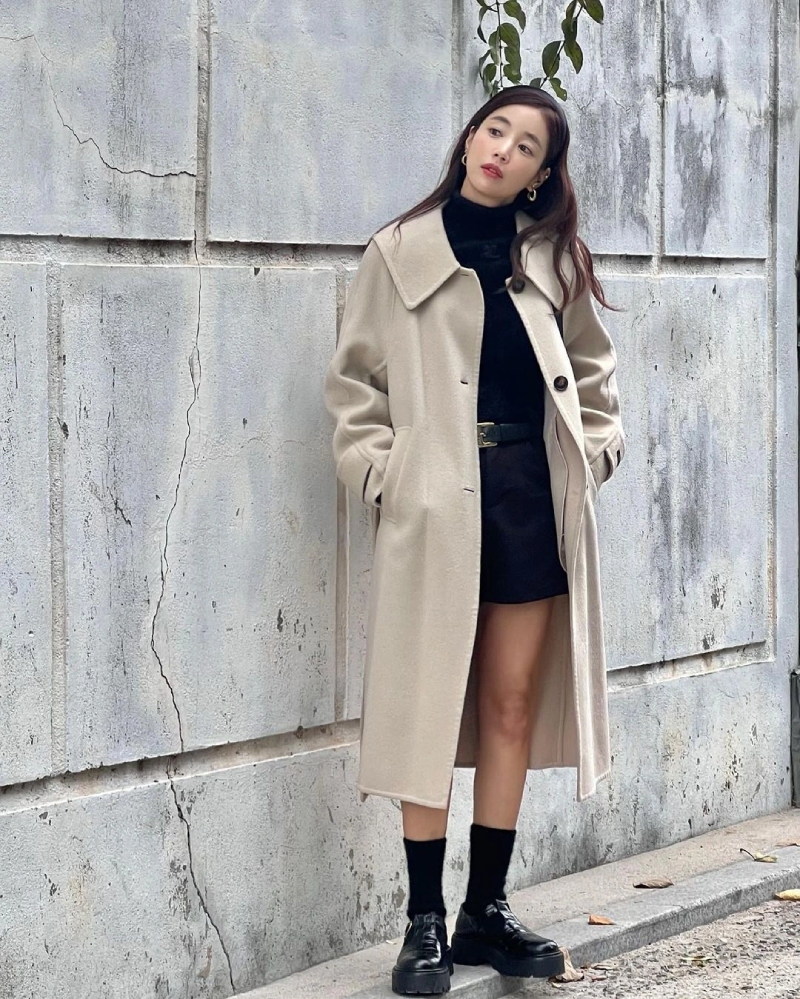 15+ Cách Mix Đồ Mùa Đông Phong Cách Hàn Quốc Nữ Cực Xinh 3 Outfit mùa đông Hàn Quốc năng động