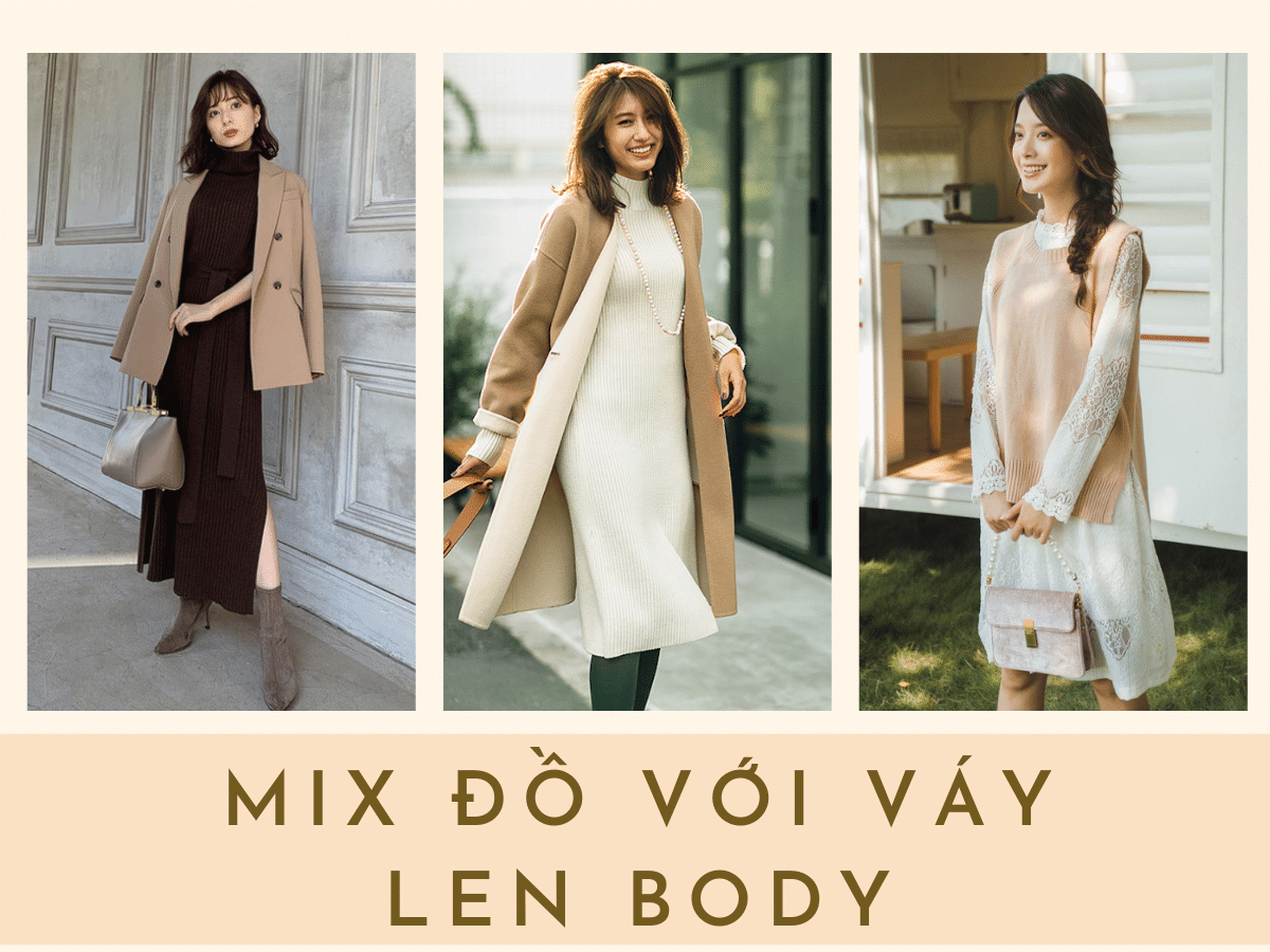 15+ Cách Phối Đồ Với Váy Len Body Dài Sành Điệu Tôn Dáng 1 Phối váy len body dài cùng áo khoác blazer công sở