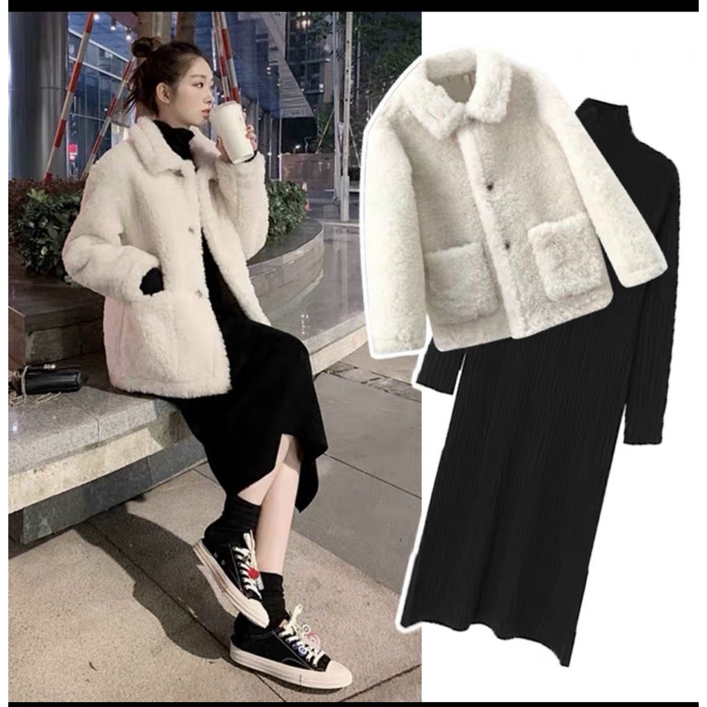 15+ Cách Phối Đồ Với Váy Len Body Dài Sành Điệu Tôn Dáng 5 Váy len body với sneaker năng động