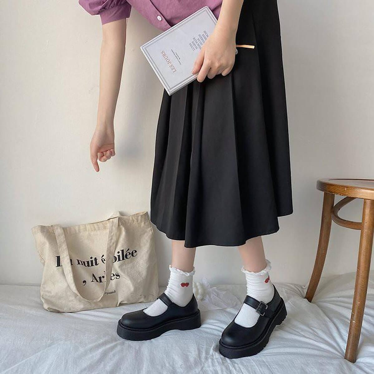 Phong cách preppy với giày oxford nữ