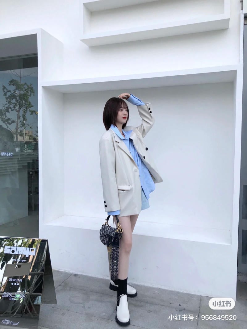 Phối blazer nữ với quần tây
