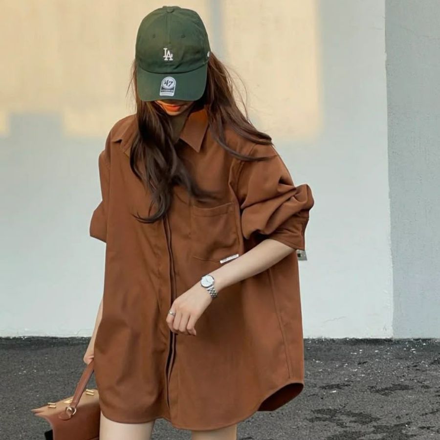 Cách phối đồ với áo sơ mi oversize nữ