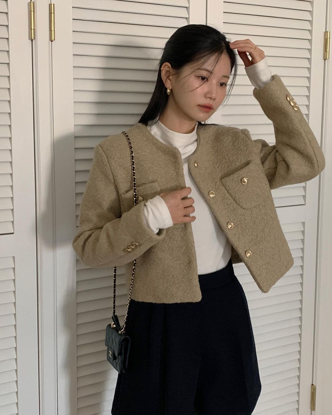 phối đồ với áo giữ nhiệt nữ