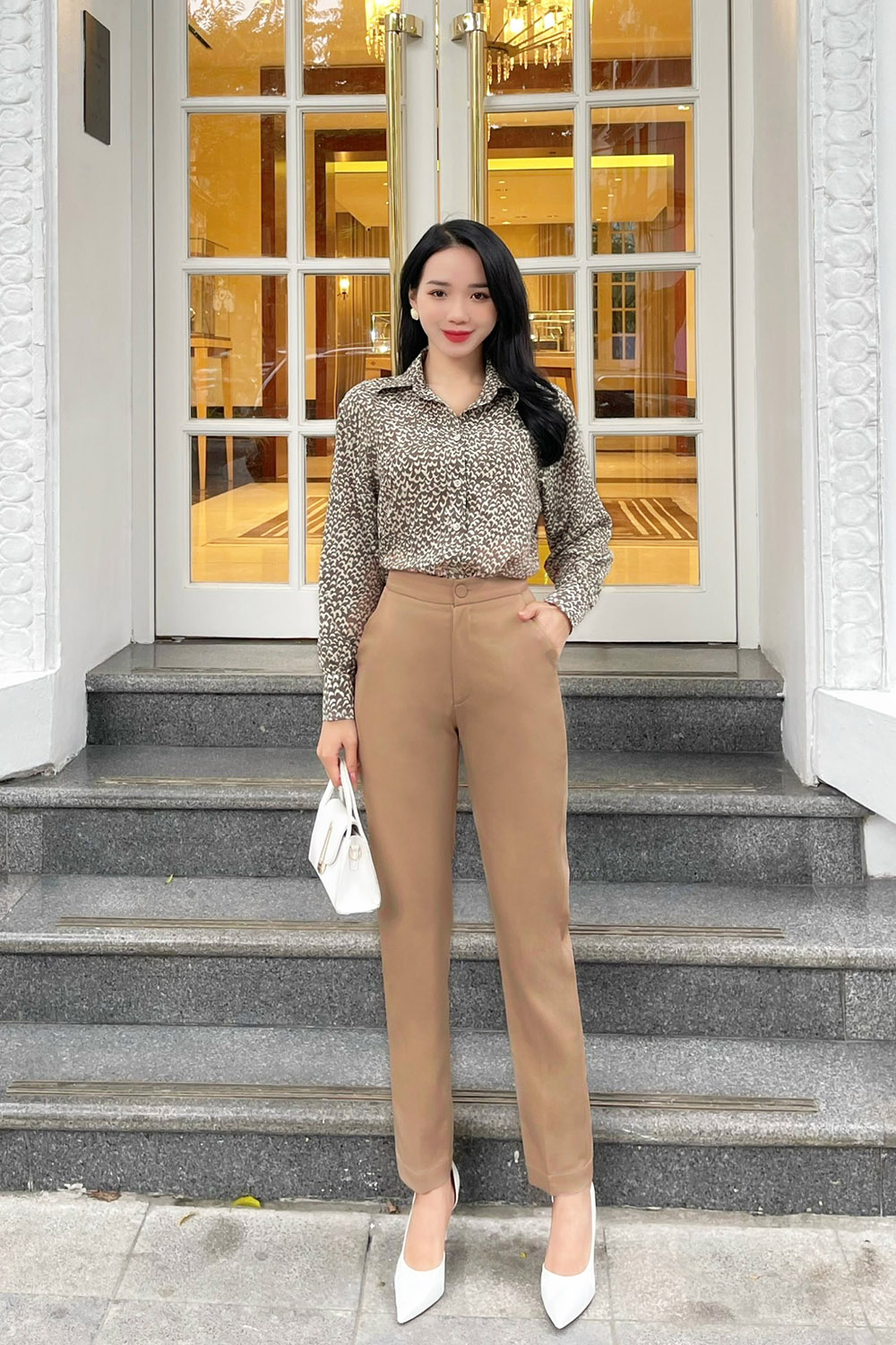 20+ Cách Phối Đồ Với Quần Âu Nữ Sành Điệu Như Stylist 6 Phối đồ với quần âu nữ ống đứng