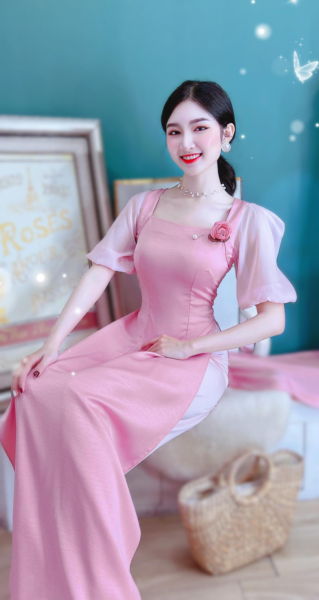 Các kiểu áo cổ trụ đẹp