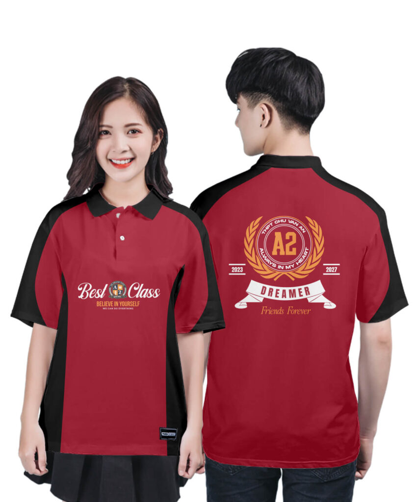 Áo Lớp Màu Đỏ Tổng Hợp 101+ Mẫu Thiết Kế Cá Tính Nhất 4 Áo lớp màu đỏ đen