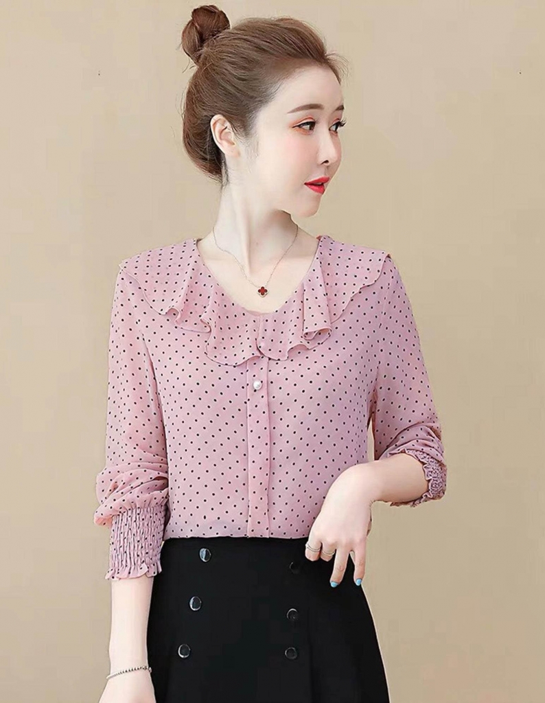 Tổng Hợp 25+ Các Kiểu Áo Sơ Mi Nữ Dễ Thương Hack Tuổi 2 Áo sơ mi cổ bèo điệu đà