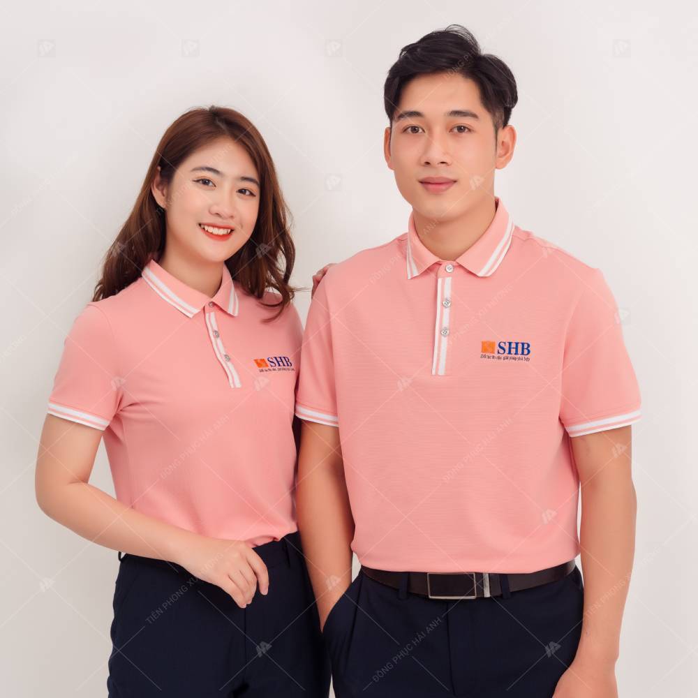 101+ Mẫu Áo Đồng Phục Màu Hồng Đẹp, Chuyên Nghiệp Nhất 3 Mẫu áo polo đồng phục màu hồng
