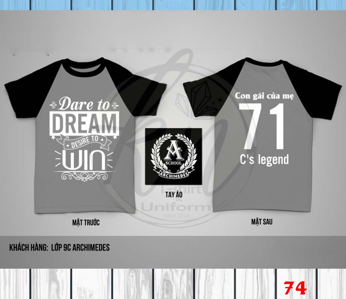 áo lớp màu xám độc lạ